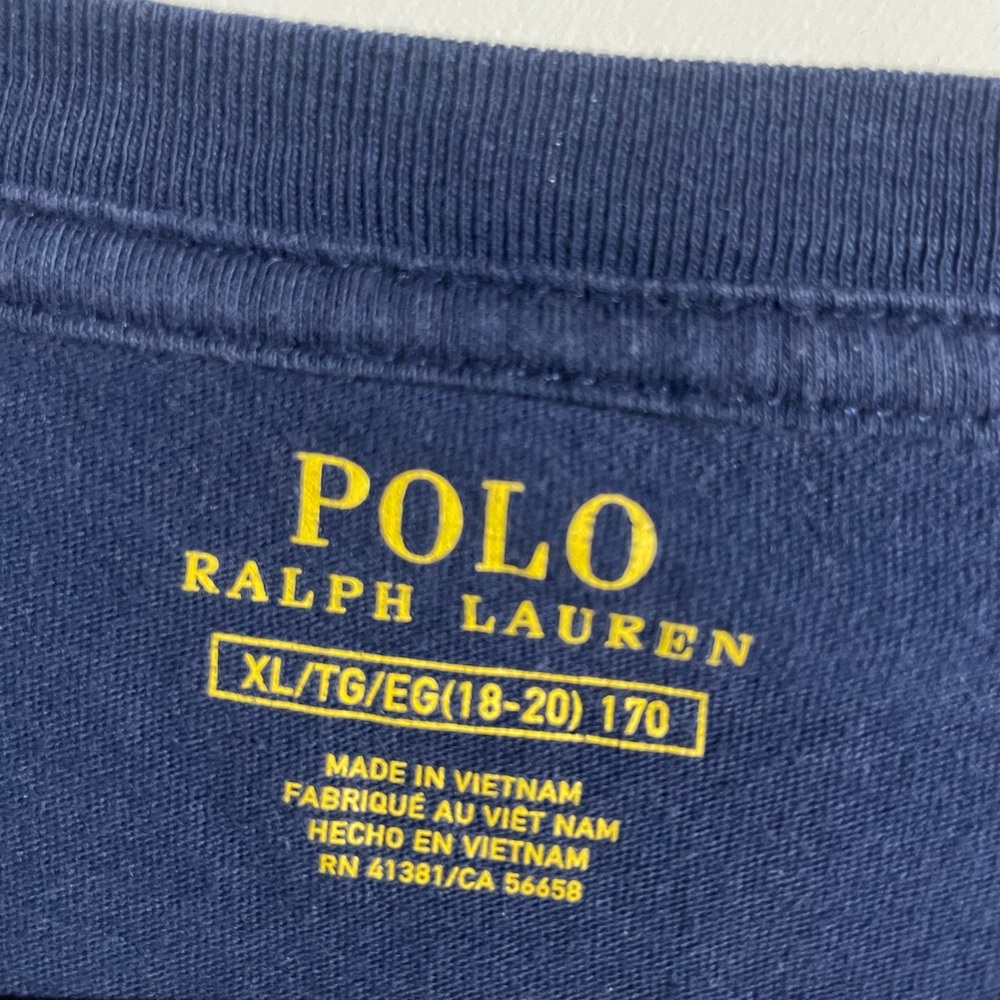Ralph Lauren Polo Bear Graphic Tee in Navy - Picture 3 of 4